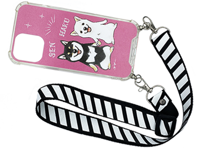 ストラップ付スマホケース